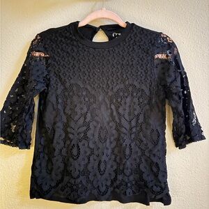 🖤Black lace top🖤